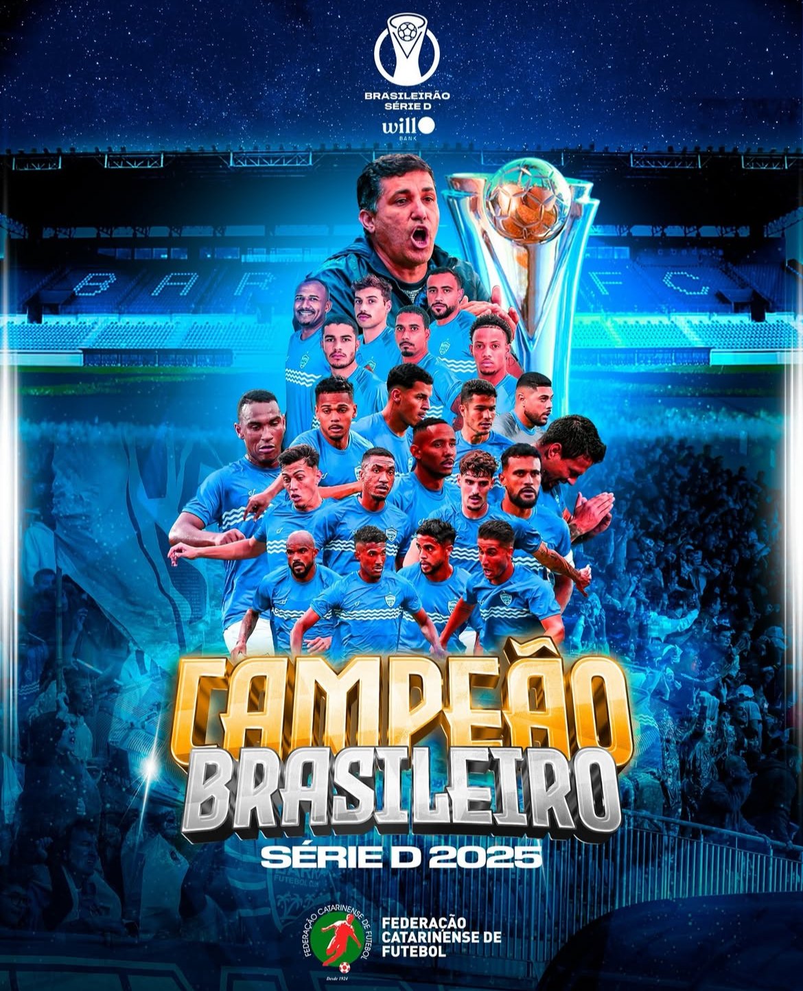 Barra é campeão Brasileiro da Série D 2025
