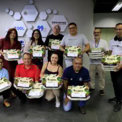 Redação do Diário do Pará recebeu ação promocional do iFood. Foto: Wagner Almeida/Diário do Pará