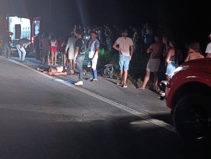 Acidente na BR-010 em Irituia deixa dois motociclistas mortos e mulher ferida