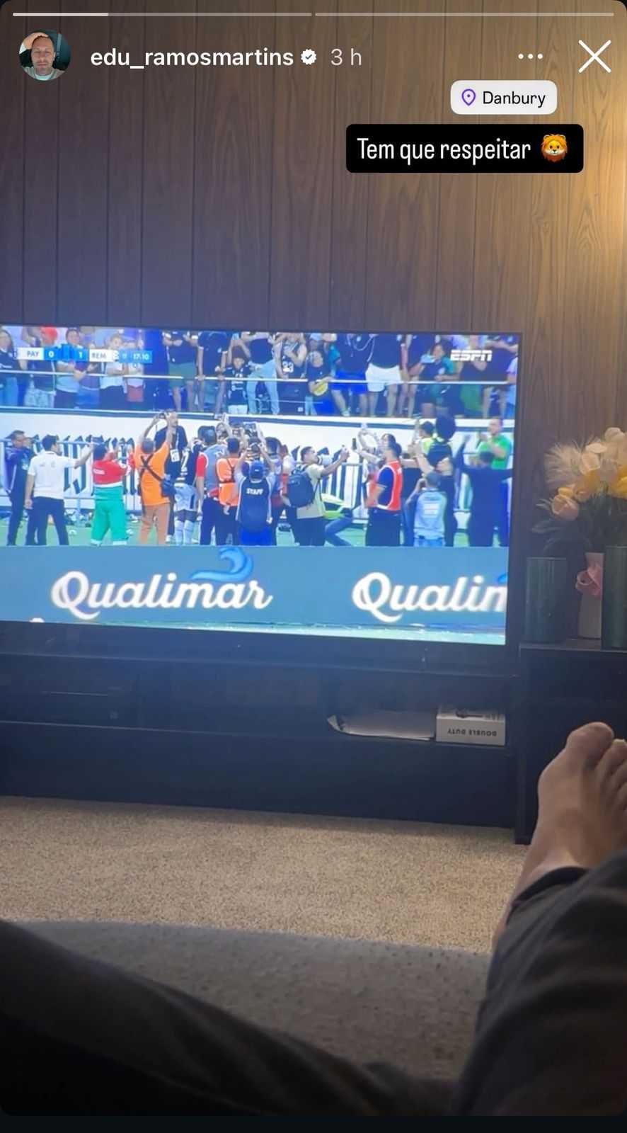 Eduardo Ramos, ídolo da torcida e eternizado justamente com a camisa 33, celebrou o triunfo do Leão Azul nas redes sociais. Eduardo Ramos, ídolo da torcida e eternizado justamente com a camisa 33, celebrou o triunfo do Leão Azul nas redes sociais.