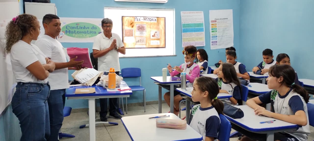 Nesta segunda (20), começou em Belém a aplicação das provas do Sistema Nacional de Avaliação da Educação Básica (Saeb) 2025. Foto: Élida Miranda