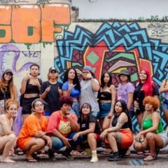 O coletivo XXT Crew, composto por 26 artistas do movimento Hip Hop, abre a programação. FOTO: IRENY NUNES/BIENAL/DIVULGAÇÃO