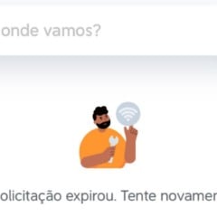 Mensagem “A solicitação expirou. Tente novamente”, impede quaisquer solicitações.