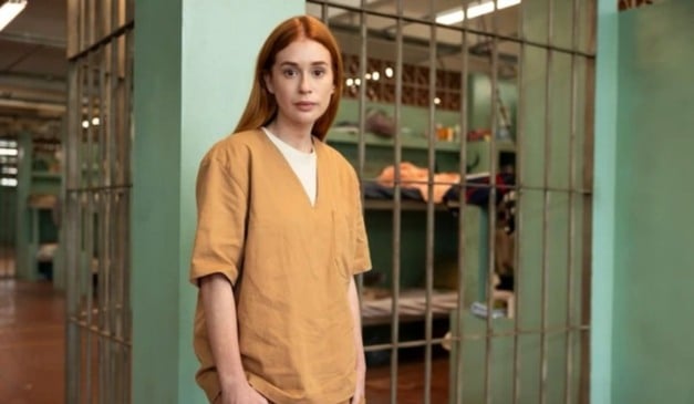 Atriz interpreta Suzane von Richthofen na série. Foto: Divulgação/Prime Video