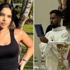 Jovem de 21 anos atuava como acólita e foi encontrada escondida após grupo invadir a residência do religioso