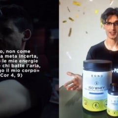 Religioso é patrocinado por marca de suplementos. Fotos: Reprodução/Redes sociais