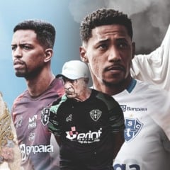 No mês do Círio e também do Halloween, o Paysandu fica entre a fé e o desespero em seu ritual pela permanência na Série B; e tudo tem início hoje, contra o Cuiabá, na Curuzu - Arte: D'Ângelo Valente; Fotos: Matheus Vieira e Jorge Totti/PSC