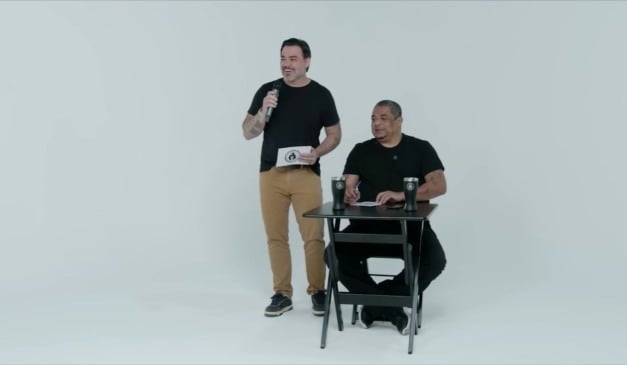 Jogador foi provocado sobre ensaio sensual. Foto: Reprodução.