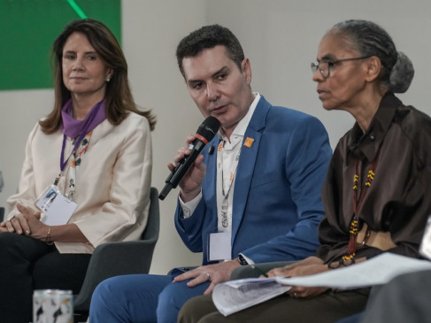 Ministros Jader Filho e Marina Silva. Foto: Rafa Neddermeyer/COP30 Brasil Amazônia/PR