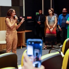 Dira Paes leva público ao Palacete Pinho; espaço tem entrada gratuita