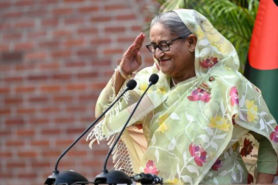 A ex-primeira-ministra de Bangladesh, Sheikh Hasina, foi recentemente condenada à morte por um tribunal do país
Foto reprodução