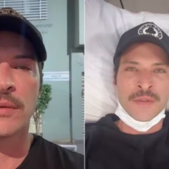 O ator decidiu ir para uma unidade de saúde depois de ter ingerindo gasolina por acidente enquanto transferia combustível entre veículos em casa. Foto: Reprodução