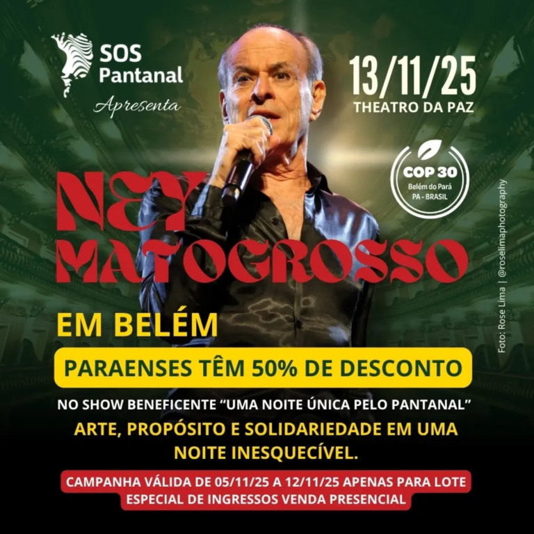 Após críticas ao preço alto, show de Ney Matogrosso dá desconto de 50% para paraenses