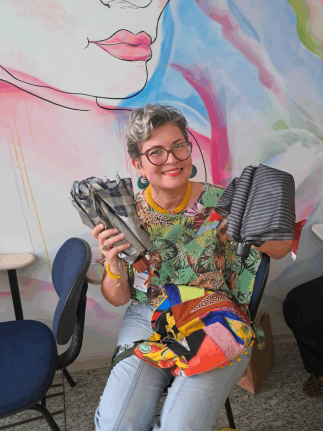 Alegria M&eacute;ra, empreendedora &agrave; frente do Ateli&ecirc; Alegria