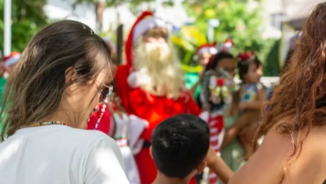 Manhã natalina no Parque do Utinga reúne lazer e solidariedade - Foto reprodução