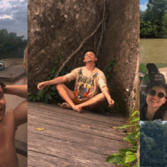 Momentos compartilhados pelo ator Silvero Pereira em visita ao Pará, ao lado da dançarina paraense Thaís Sousa. Fotos: Reprodução / Instagram @silveropereira