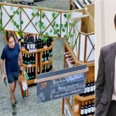 Câmeras de segurança mostram o ex-juiz federal Eduardo Appio em supermercado