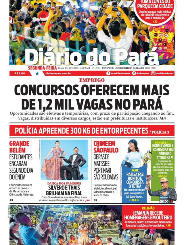 Edição do dia 08/12/2025