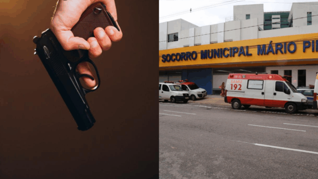 Guarda municipal e enfermeira foram atingidos por disparos dentro do PSM da 14 - Foto reprodução: freepik e Agência Belém 