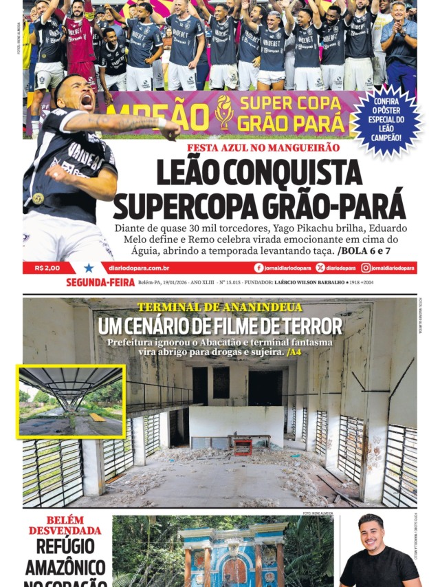 Capa da Edição Eletrônica - 19/01/2026