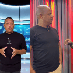 Repórter com Tourette viraliza ao entrevistar Marcelinho Carioca. Foto: Reprodução / Instagram
