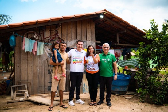 Novas unidades do programa Minha Casa Minha Vida Rural entregues às famílias em Moju (PA).


