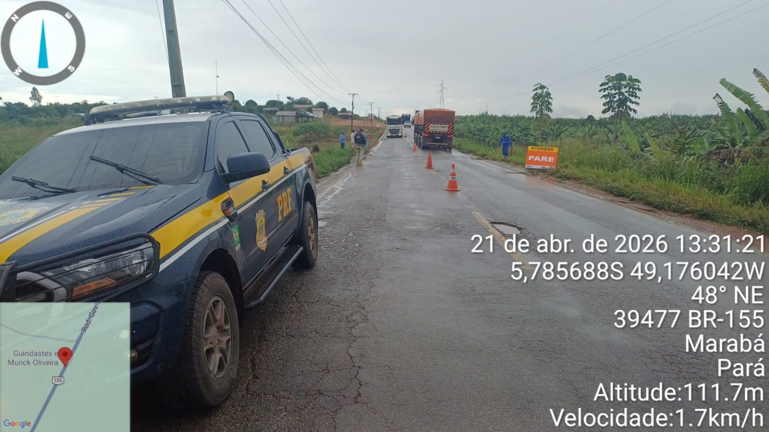 DNIT é acionado para manutenção emergencial em trecho da BR-155 que apresenta danos estruturais e ameaça ao tráfego.