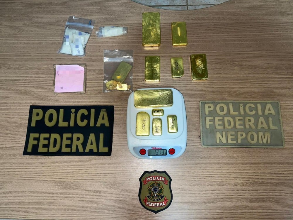 Materiais apreendidos ser&atilde;o periciados para identificar origem do ouro e outros envolvidos.