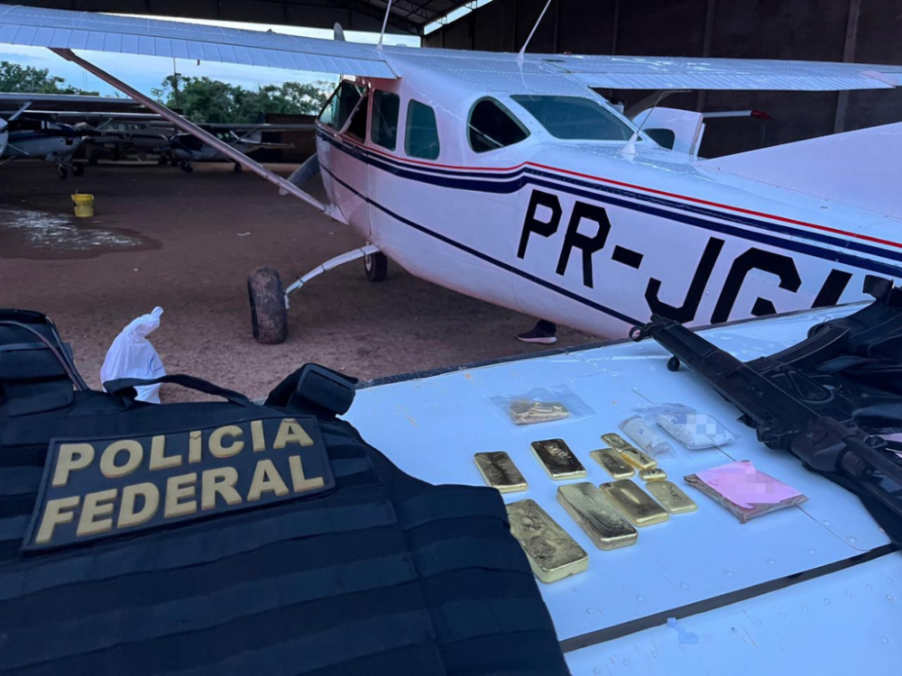 PF apreendeu 4,6 kg de ouro ilegal em opera&ccedil;&atilde;o no aeroporto de Itaituba, no sudoeste do Par&aacute;. Foto: Divulga&ccedil;&atilde;o PF.