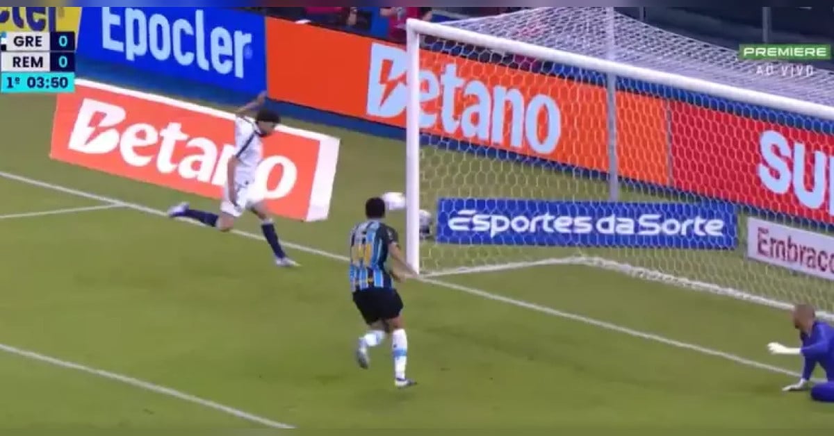 Gol que até você faria: Taliari perde gol inacreditável contra o Grêmio; veja o lance