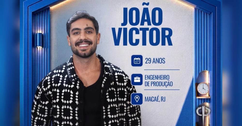 João Victor Ferreira Cassoli - Engenheiro de produção de 29 anos, atualmente desempregado, faz trabalhos temporários e lives nas redes sociais.  Foto: Divulgação/ TV Record