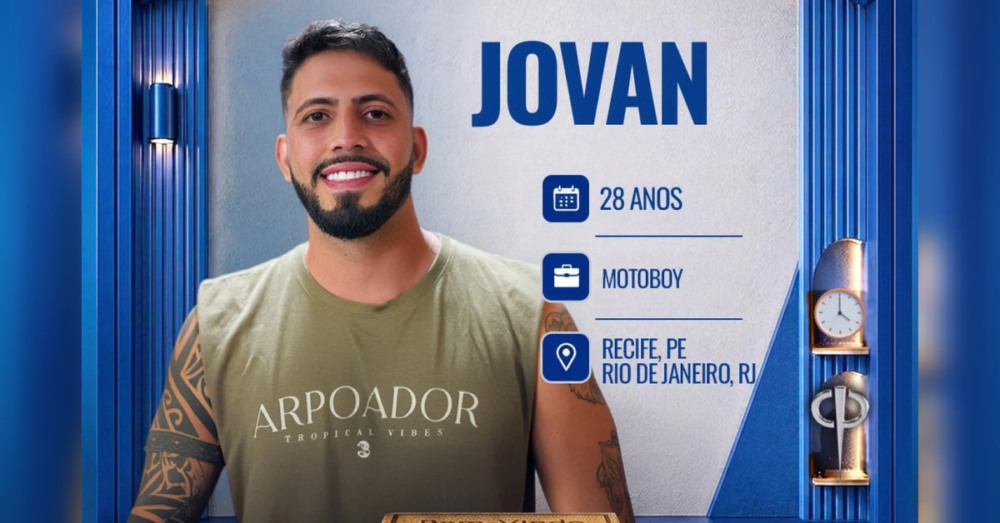 Jovan Rodrigues - Tem 28 anos, é motoboy no Rio de Janeiro e também atua como instrutor de capoeira. Foto: Divulgação/ TV Record