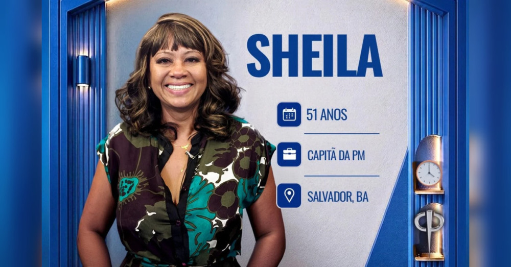 Sheila Barbosa Capitã da Polícia Militar em Salvador (BA), tem 51 anos e já foi professora de Matemática antes de seguir carreira na segurança pública. Foto: Divulgação/ TV Record