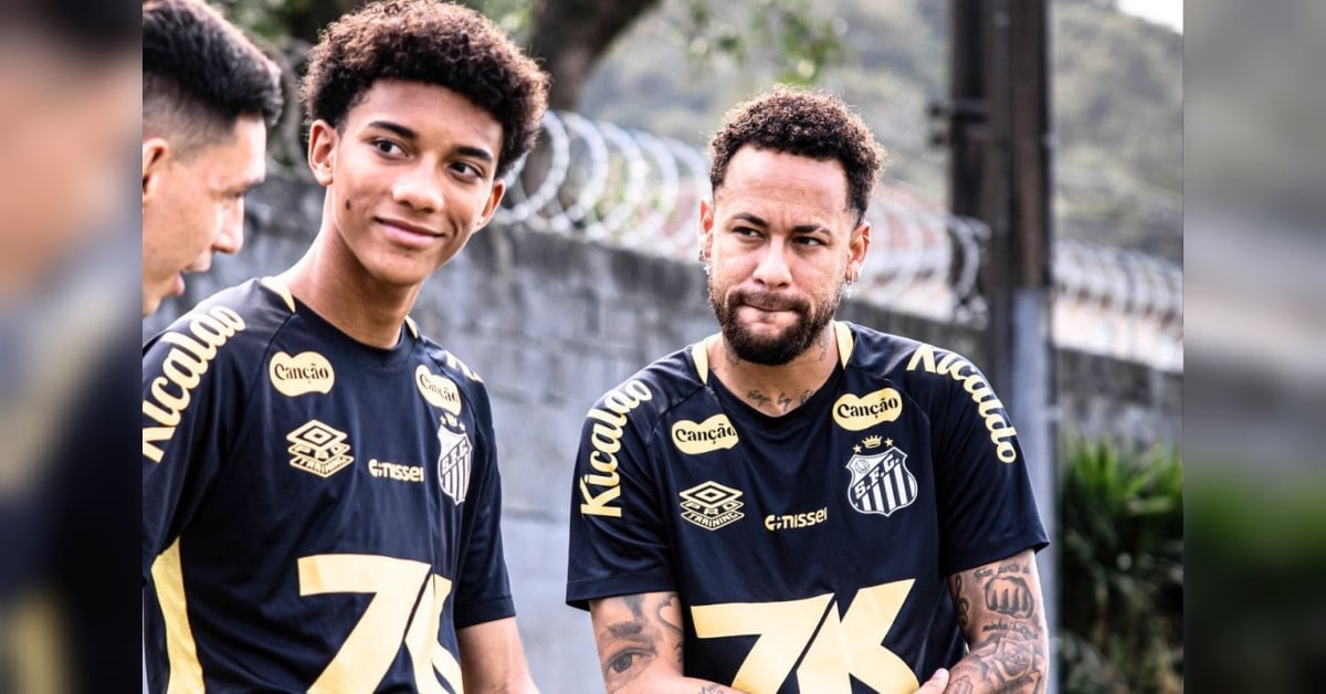Robinho ‘pai’ fica furioso com Neymar após rasteira no filho