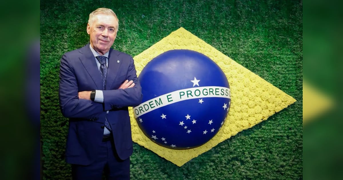 Carlo Ancelotti seguirá no comando do Brasil até 2030