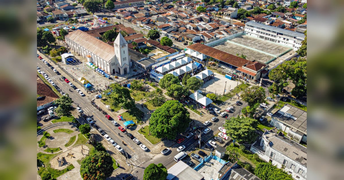 Paróquia de Icoaraci, em Belém, barrou uma cena explícita que seria apresentada por uma quadrilha junina no arraial da igreja. Foto: Augusto Miranda / Agência Pará