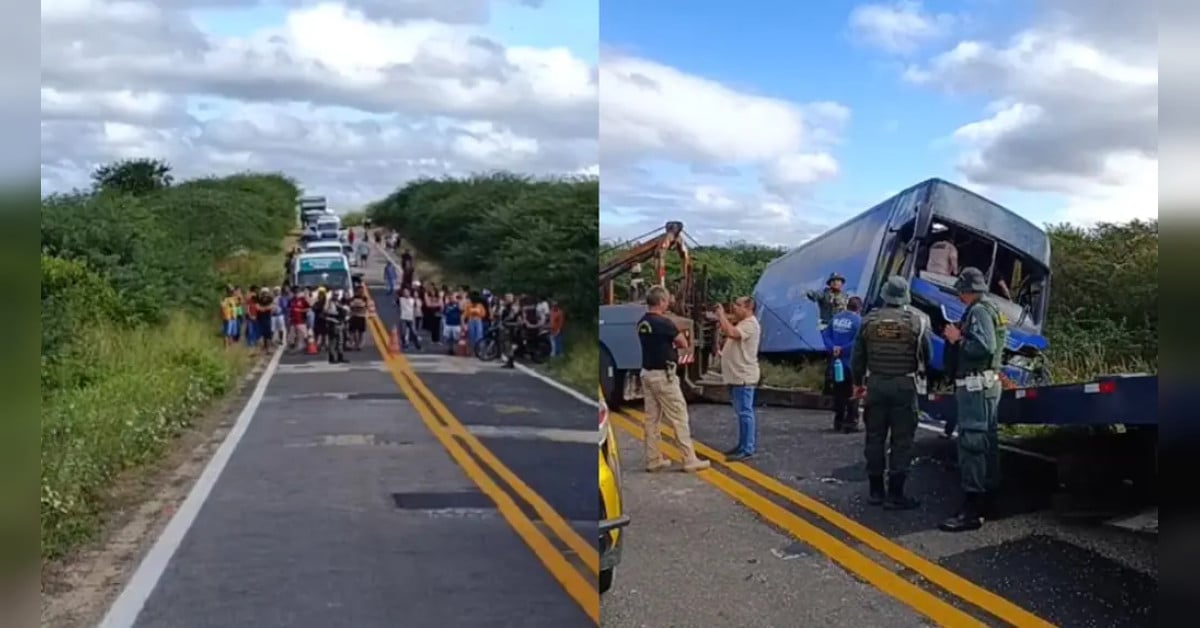 Ônibus com equipe de basquete capota no Ceará e deixa sete mortos; veja fotos