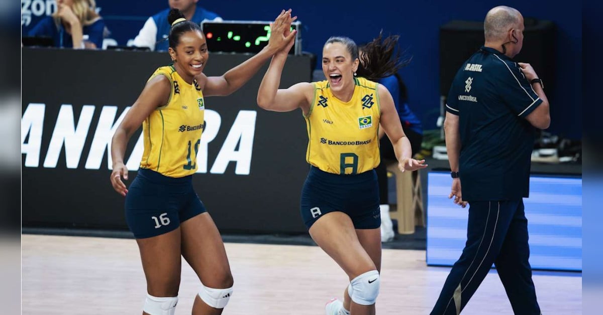 Brasil bate França e mantém liderança na VNL feminina