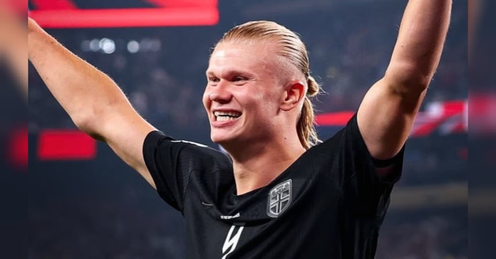 A Noruega chega às oitavas contando com seu principal nome. Erling Haaland é a grande referência da equipe e um dos atacantes mais temidos do futebol mundial. Foto: Reprodução