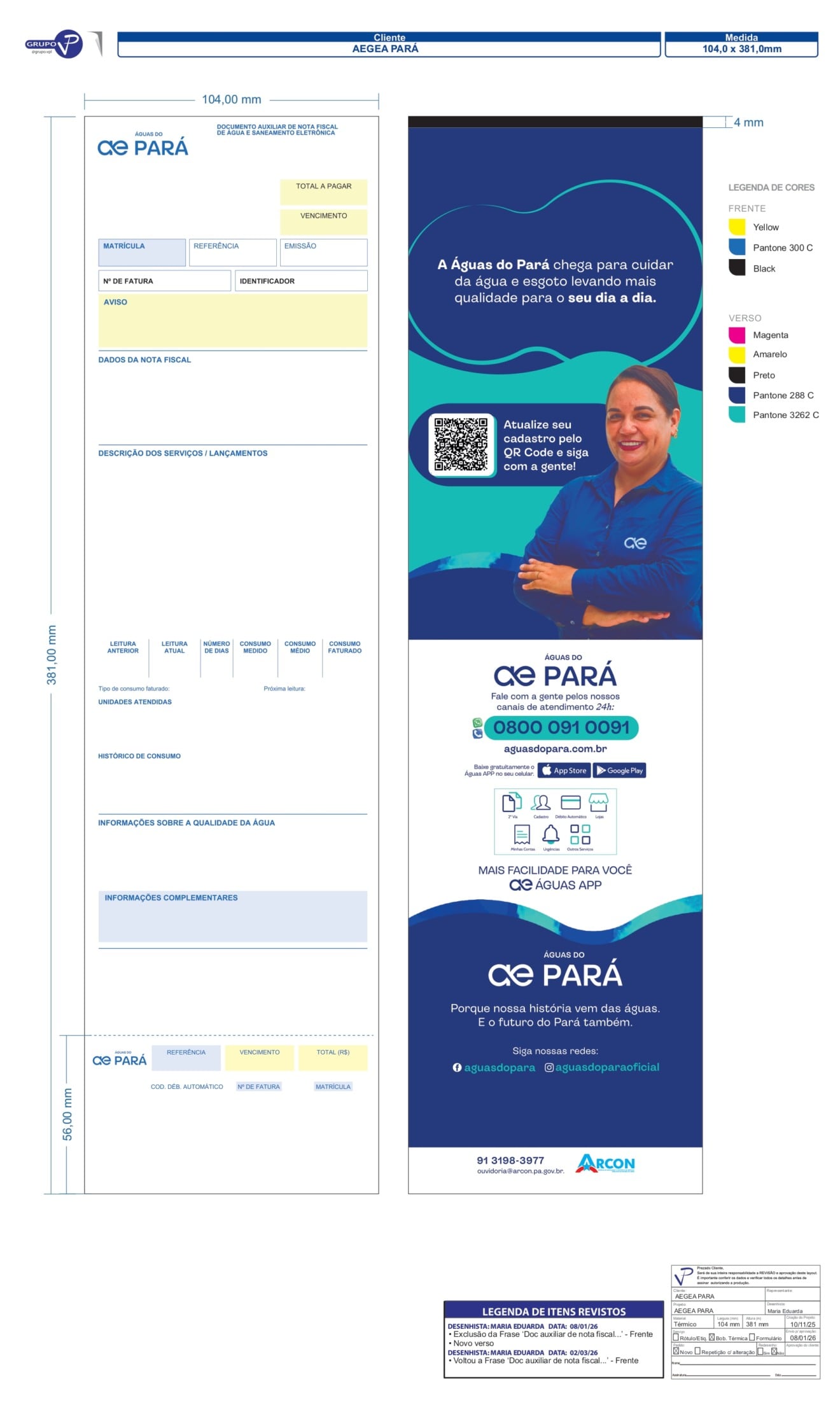 Mudança obrigatória é exigida pela Reforma Tributária Nacional e agrega novas informações nas contas de água e esgoto
