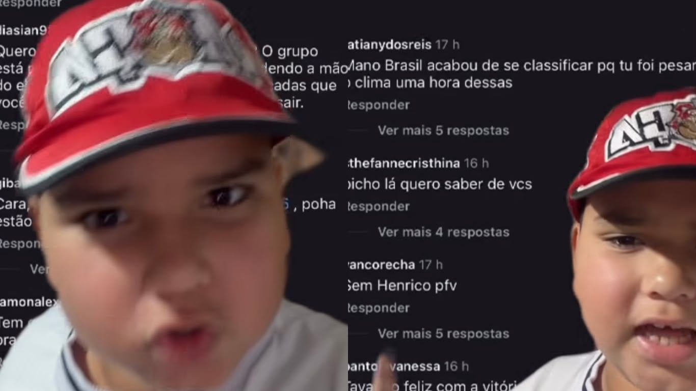 ‘Vocês são os menores de Belém’: torcedor mirim do Santa Cruz provoca o Paysandu