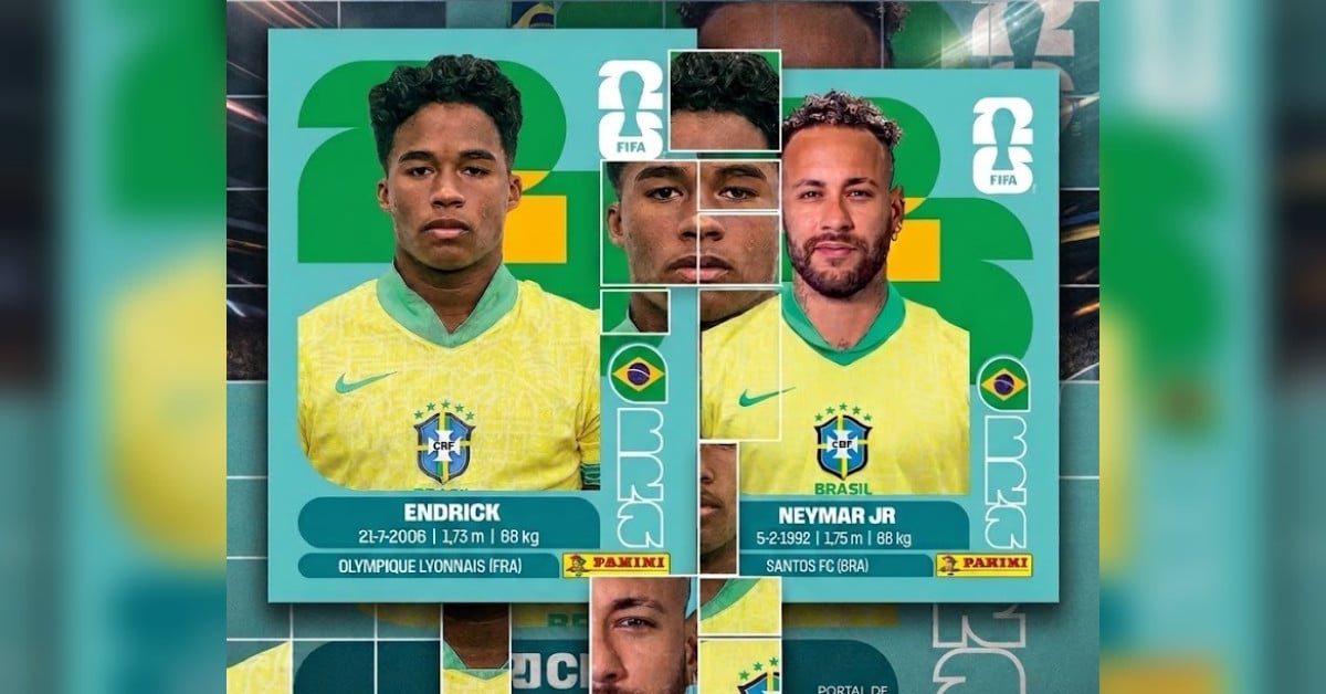 Álbum da Copa 2026: Panini lança atualização com Neymar Jr. e Endrick