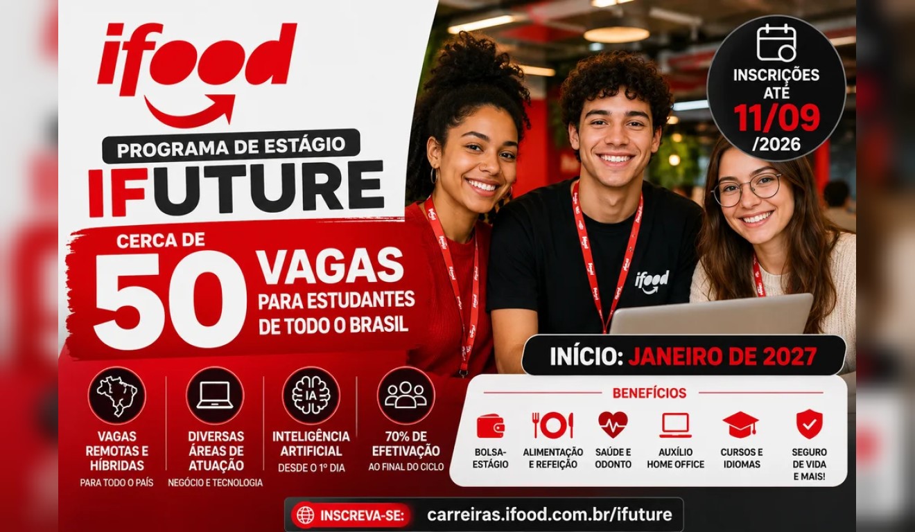 iFood abre inscrições para estágio iFuture 2027; confira 2 ifoodfuture7