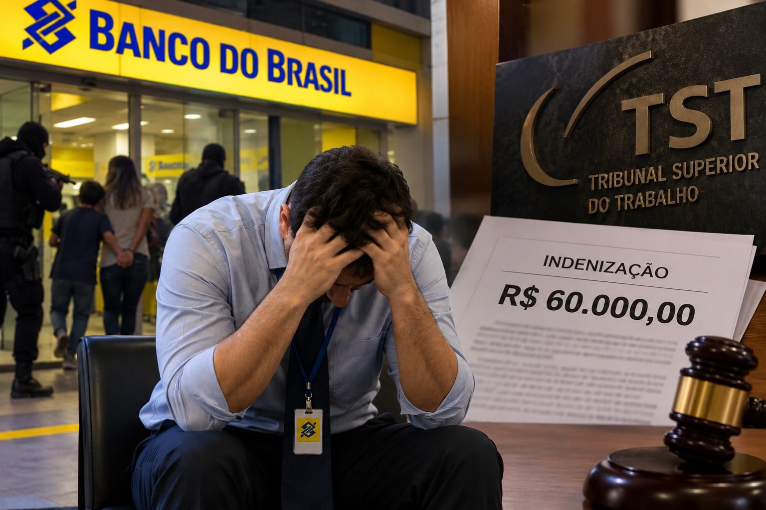 TST triplica indenização a gerente do BB sequestrado com a família no Pará