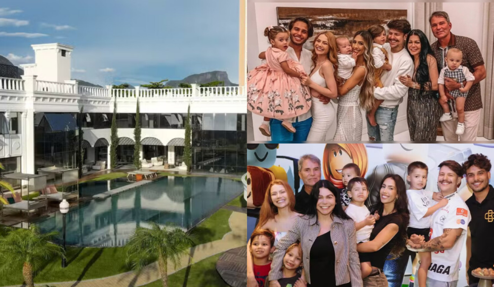 A mansão da família Poncio, avaliada em R$ 50 milhões, na Barra da Tijuca, na Zona Oeste do Rio. Foto: Reprodução
