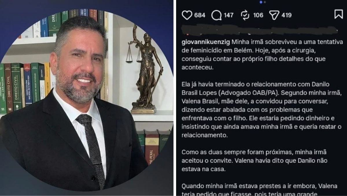 Mãe de advogado teria atraído ex para emboscada antes de ataque a facadas em Belém; entenda