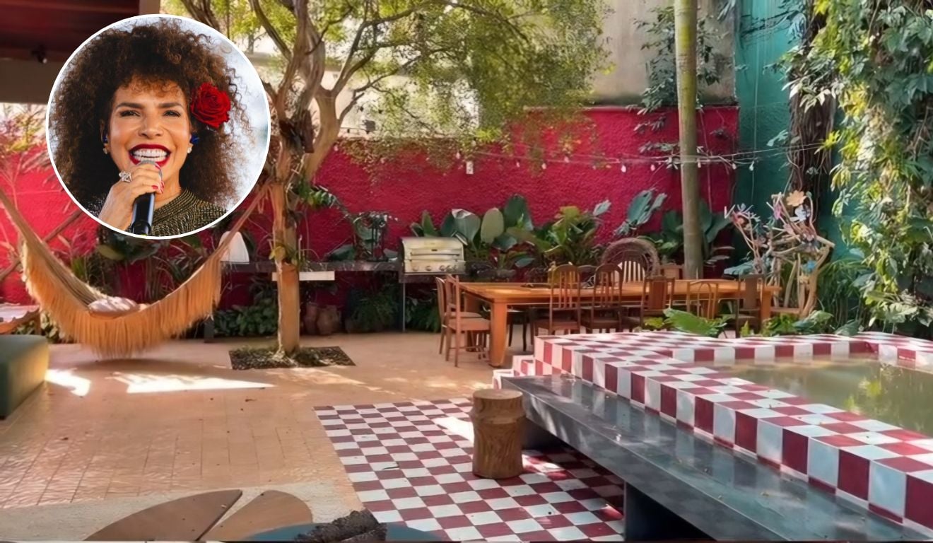 Vanessa da Mata mostra mansão de 357 m² com piscina quadriculada e gosto duvidoso
