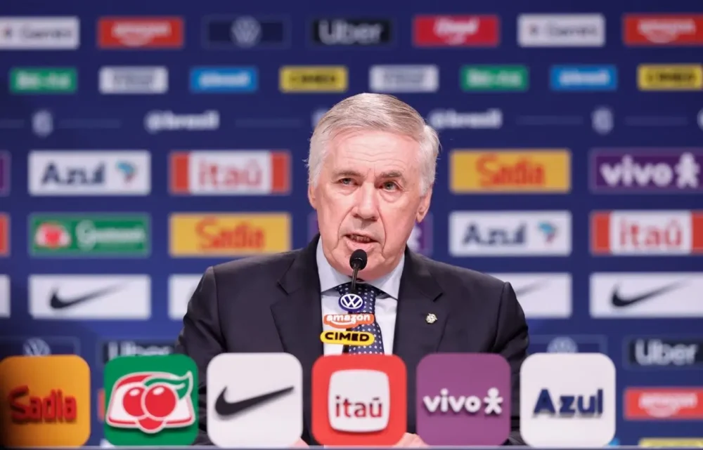 Carlo Ancelotti em sua oitava convocação de Seleção Brasileira para os amistosos em Singapura

Rafael Ribeiro/CBF