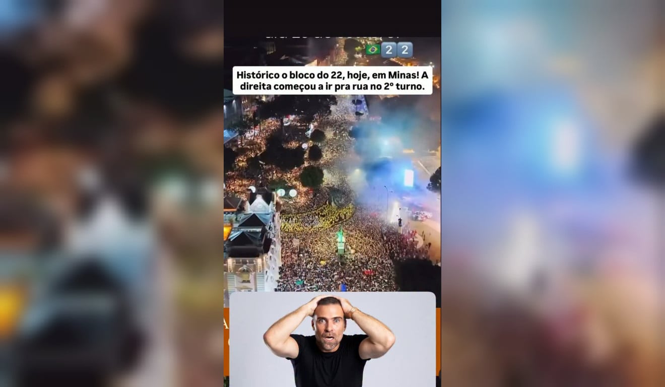 Thiago Asmar, o ‘Pilhado’, é criticado após vídeo atribuir imagens do Círio de Nazaré a ato político em Minas