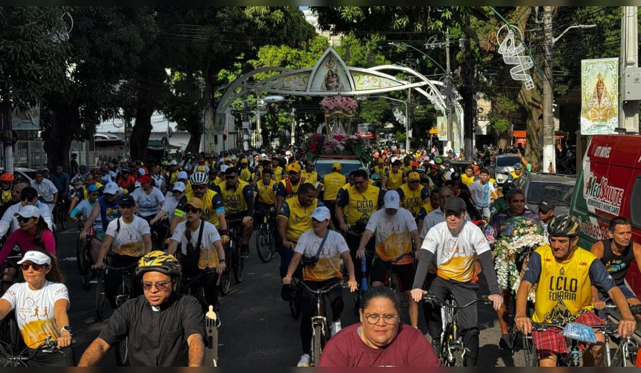 Ciclo Romaria reúne 16 mil devotos em Belém neste sábado; veja o percurso